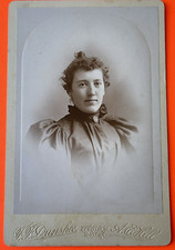c.1890's Cabinet Card Young Lady Portrait Dunshee Hill Photography Boston