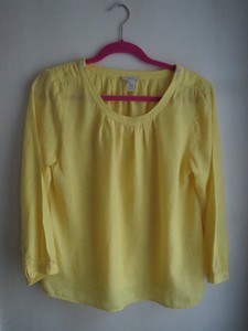 bright yellow womens tops