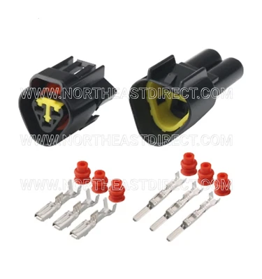 FURUKAWA 3 PINS RFW CONNECTOR 090 SERIES 2.3MM CONNECTOR FW-C-3M-B AND FW-C-3F-B - Image 1 of 4