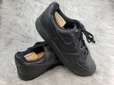 NIKE AIR 306353-001 Black Leather Sneakers Size 11.5 / 45.5 - Image 1 of 4