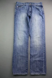 Pantalones de mezclilla para hombre Calvin Klein ajustados pierna estrecha 5 bolsillos desgastados talla 32 (Sr 32x29) - Imagen 1 de 7