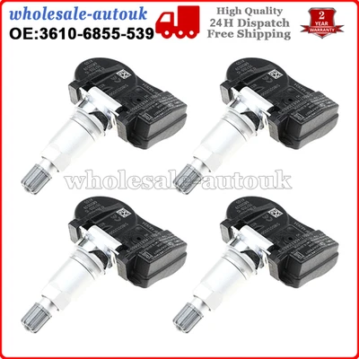 4PCS TPMS Tyre Pressure Wheel Sensor for BMW 2 Series 36106881890 36106856209 - Image 1 of 4