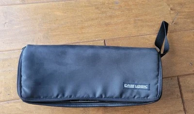 Case Logic 15 Cassette Tape Holder with Wrist Carrying Handle Black Vintage 90s - Image 1 of 4