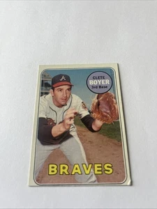 1969 Topps Clete Boyer Atlanta Braves VG # 489 - Picture 1 of 3