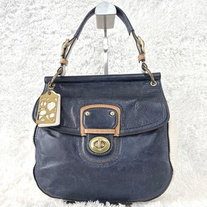 Coach Willis Schultertasche Navy Leder 70th Anniversary Limited Edition - Bild 1 von 16