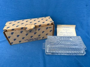 Princess House #829 Royal Highlights Covered BUTTER DISH - New In Box w/ Insert - Picture 1 of 14