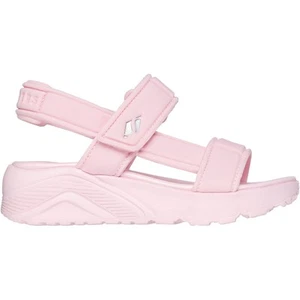Skechers Uno Lite Sandali Bambina Rosa Regolabili a Strappo Sportivi in Gomma - Picture 1 of 5