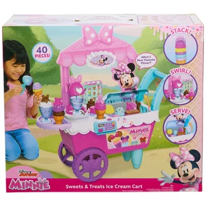 Ice Cream Cart Toy Disney Junior Minnie Mouse Children Pretend Play Shop Set NEW - Picture 1 of 2