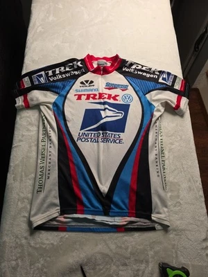 US Postal Jersey Cycling Shirt  Size M, Read description - Image 1 of 4
