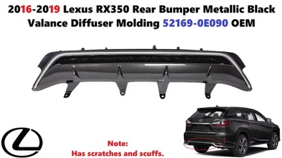 Parachoques trasero Lexus RX350 2016-2019 negro cenefa difusor moldura 52169-0E090 Foto 1 de 4