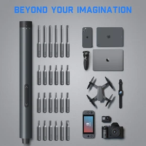  Cordless Electric Screwdriver Kit Torque w 24 Bits Quick-Charge Battery Holder  - Picture 1 of 9