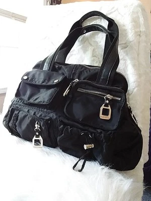 TYLER RODAN Shoulder Purse bag handbag  BLACK W ZIPPERED OUTSIDE POCKETS - Image 1 of 4