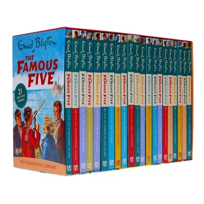 Famous Five 21 Books Box Set by Enid Blyton - Ages 9-14 - Paperback - Image 1 of 4