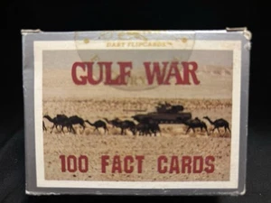 GULF WAR FACT CARDS by Dart Flipcards 1991 BOXED CARD SET (100) New Sealed FREE - Picture 1 of 4
