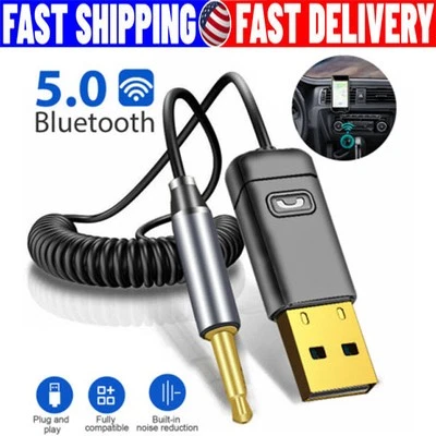 Wireless USB Bluetooth 5.0 Audio Transmitter Receiver Adapter For PC TV Car LOT - Image 1 of 4