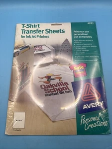 Avery Light Fabric T-shirt Transfers for Inkjet Printers 8.5 x 11 Iron-On-15-PK - Picture 1 of 2