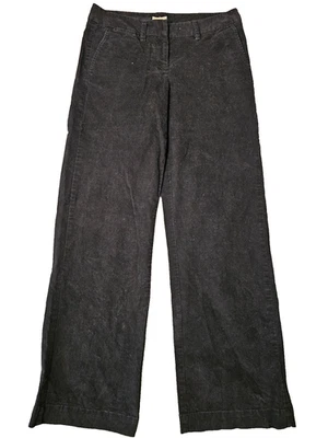 LL Bean Mujer 10 Alto Negro Pana Recto Elastizado Algodón Cordones Suave Elástico Foto 1 de 4