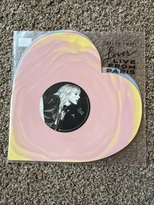 TAYLOR SWIFT - LOVER: LIVE FROM PARIS HEART SHAPED VINYL NEW - Picture 1 of 3