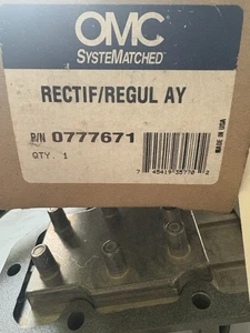 *OEM NUEVO* OMC Evinrude Johnson 0777671, 395204 Conjunto rectificador/regulador - Imagen 1 de 16