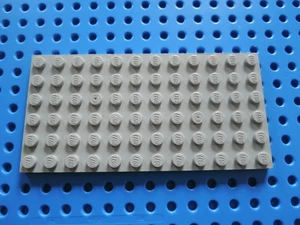 Lego 1 x Platte Bauplatte flach 3028  6x12 alt hellgrau gebraucht B - Bild 1 von 1