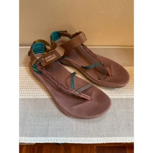 Merrell Bravada Cord Wrap Sandals Rose, yellow, teal outdoor sandals Size 7 - Picture 1 of 6