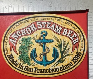 Anchor Steam San Francisco Gold Rush. 4 INCH OVAL BEER COASTER FOLLY - Picture 1 of 2