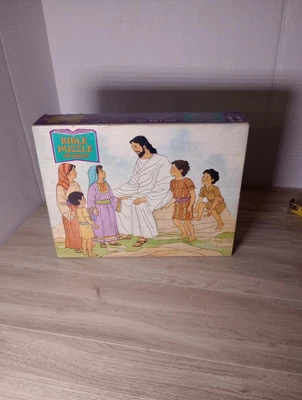 Rompecabezas de la Biblia La Vida de Jesús 100 piezas - COMPLETO en Caja Usado! Foto 1 de 4