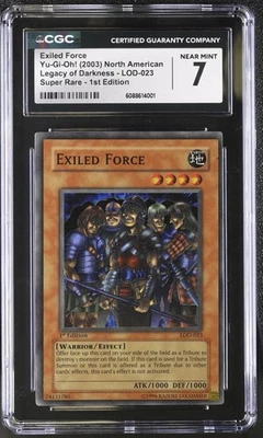 Yu-Gi-Oh! Exiled Force Legacy Of Darkness 2003 LOD-023 1st Ed CGC/PSA 7 NM - Image 1 of 2