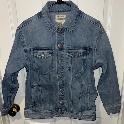 Madewell The Oversized Trucker Jean Jacket Size Small - Image 1 of 4