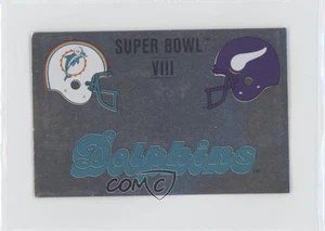 1989 Album Stickers VIII ( vs ) Miami Dolphins Minnesota Vikings Super Bowl #F - Picture 1 of 3