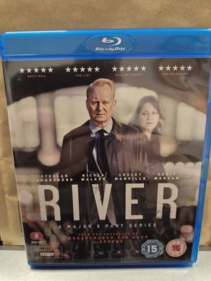 River: Mini-Series (Blu-ray, 2015, 2-Disc Set) Stellan Skarsgård, Nicola Walker - Image 1 of 2