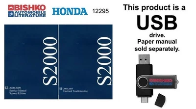 Honda S2000 2000 2002 2005 2007 2009 manual de reparación de taller USB Foto 1 de 3