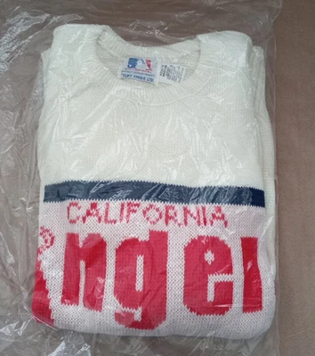 California Angels Vintage Long Sleeve Sweater Cliff Engle LTD MLB Size M Acrylic - Image 1 of 4
