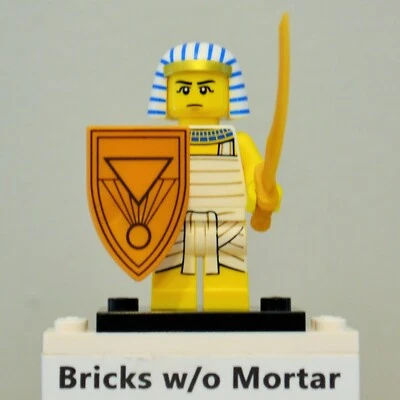 Nuevo Genuino LEGO Guerrero Egipcio Minifigura con Escudo y Espada 13 71008 Foto 1 de 4