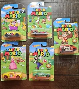 Pacchetto 5 auto rare Super Mario Hot Wheels 2016 - Foto 1 di 8