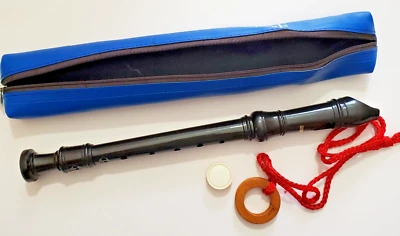Peripole Angel Soprano Halo Recorder P6000 Baroque Fingering Case Neck Strap Wax - Image 1 of 4