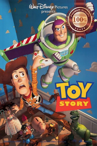 TOY STORY 1 DISNEY 1995 V2 OFFICIAL ORIGINAL CINEMA MOVIE PRINT PREMIUM POSTER