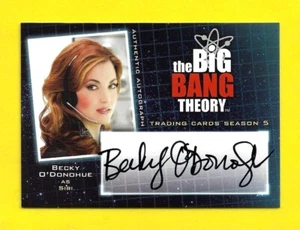 Cryptozoic Big Bang Theory Season 5 Autograph A9 Becky O'Donohue as Siri - Picture 1 of 3