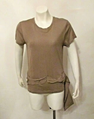 Новый с Ярлыками красный Valentino шелковая смесь коротким рукавом драпированный самостоятельный пояс футболка блузка 44 - Изображение 1 из 4