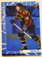 2000-01 Be A Player BAP Signature Series Sapphire RC #34/100 Tom Kallio #291