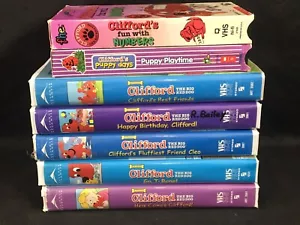 CLIFFORD The Big Red Dog VHS Lot x 7 Tapes - Picture 1 of 2