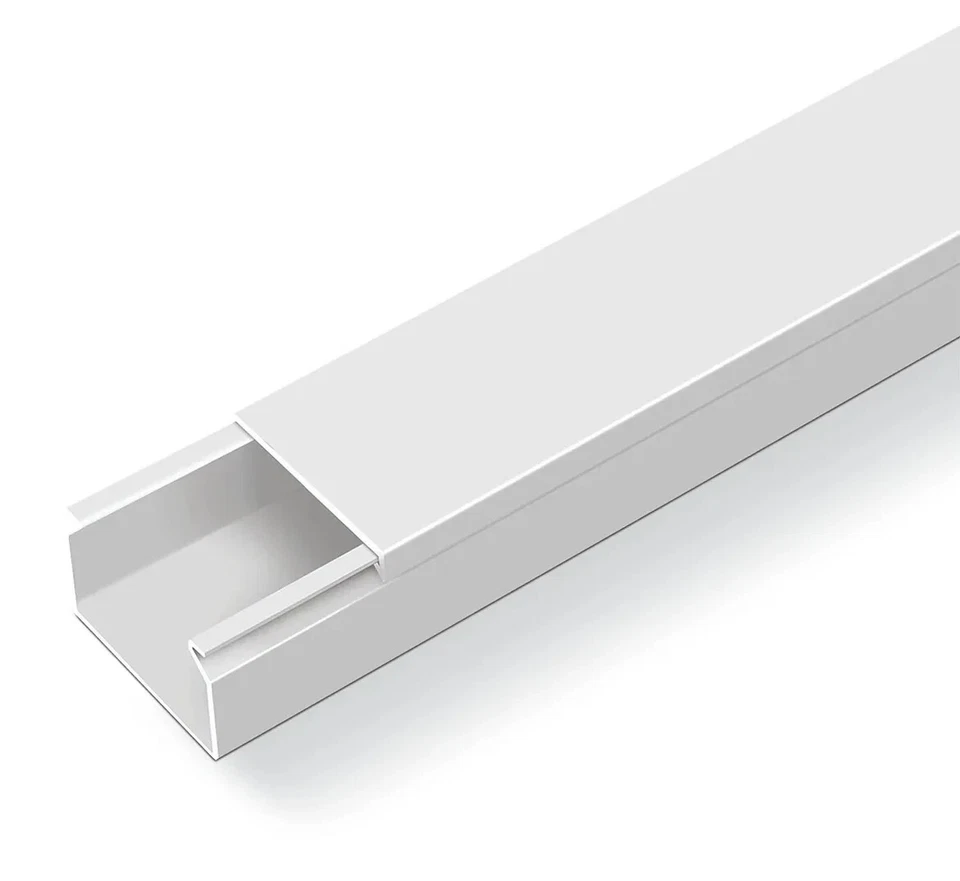 2m Kabelkanal PVC Größe und Länge nach Wahl Weiß VDE - Bild 1 von 1