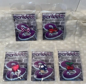 Lot 5 Shoe Lace Charm Clip Craft Mini Mushroom Race Car Bow Cherry Jewel Heart - Picture 1 of 9