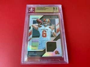 Tarjeta camiseta Panini Premier 2018 Baker Mayfield BGS 9,5 como nueva - Imagen 1 de 2
