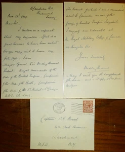 Royal Engineer Major-General Sir Dudley Howard Ridout (1866-1941) Signed Letter - Picture 1 of 4
