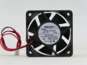 NMB 2410ML-04W-B60 12V 0,40A 6025 6CM 2 Leitungen Doppelkugelkühlerlüfter - Bild 1 von 1