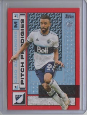 2022 Topps MLS Red #16 Caio Alexandre PP RC 02/10 Pitch Prodigies - Flat S/H - Image 1 of 2