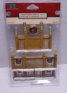 RETRO RARE 2004 LEMAX "CRAFTSMAN FENCE" SET OF 5 ACCESSORIES - Picture 1 of 12