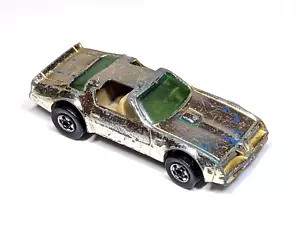 Vintage 1977 Mattel Hot Wheels Hot Bird Trans Am Diecast Car 1:64 Black walls BW - Picture 1 of 11