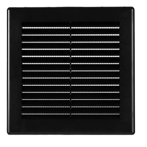 Air Vent Grille Wall Ducting Ventilation Cover Grid ABS plastic 300X300 Black  - Picture 1 of 3